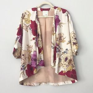 Anthro Odille Watercolor Floral Kimono in Sz S